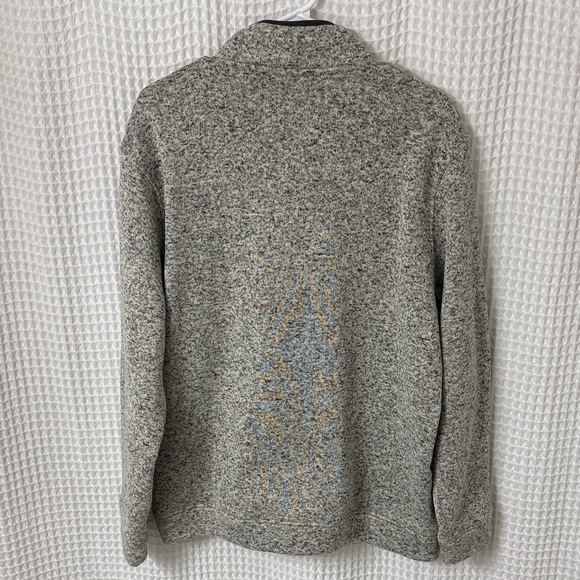 Eddie Bauer Men's Radiator Fleece Snap Mock Gray Pullover XL - Picture 3 of 4